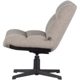 WOOOD Exclusive Vinny Draaifauteuil - Boucle - Zand - 80x75x75