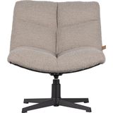 WOOOD Exclusive Vinny Draaifauteuil - Boucle - Zand - 80x75x75