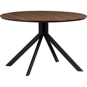 WOOOD Exclusive Bruno Eettafel Rond - Walnoot - 75x120x120