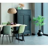 WOOOD Tablo Tafel met U-Poot - Eiken/Metaal - 75x160x90