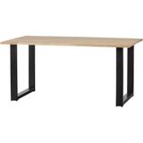 WOOOD Tablo Tafel met U-poot - Eiken - 75x180x90