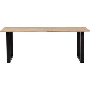 WOOOD Tablo Tafel met U-poot - Eiken - 75x200x90