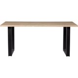 WOOOD Tablo Boomstam Tafel met U-poot - Eiken - 75x160x90