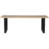 WOOOD Tablo Boomstam Tafel met U-poot - Eiken - 75x220x90