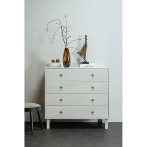 WOOOD Madu Ladekast - Grenen - Wolkengrijs - 91x94x52