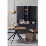 WOOOD Exclusive Lio Bijzettafel - Hout - Donkerbruin - 46x46x46