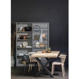 WOOOD Tablo Tafel Visgraat met Alkmaar Poot - Mango - 75x180x90