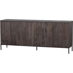 WOOOD Exclusive New Gravure Dressoir - Essen - Espresso - 85x200x44