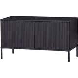 WOOOD Sideboard »New Gravure, TV-Kommode, Breite 100 cm oder 150 cm«, Kommode Höhe 56 cm, mit grafischen Relieftüren, viel Stauraum