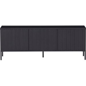 WOOOD - Gravure - TV Meubel - Zwart - Grenenhout - 56x150x44
