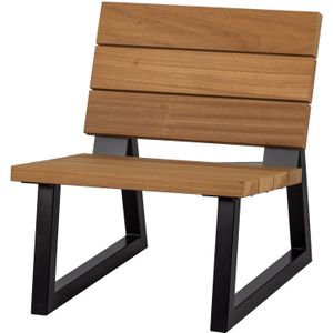 WOOOD Banco Tuinstoel - Hout/Metaal - Naturex68x82