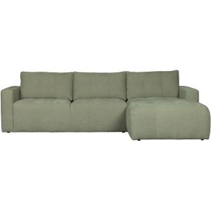 Bar Chaise Longue Geweven Stof Rechts Groen