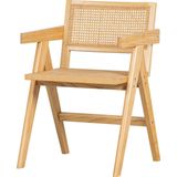 WOOOD Gunn Eetkamerstoel - Rattan - Natural - 80x54x54