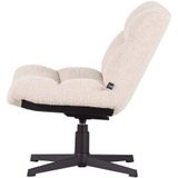 WOOOD Exclusive Vinny Draaifauteuil - Boucle - Off White - 80x75x75