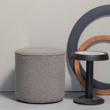 WOOOD Nanne Bijzettafel - Mangohout/marmer - Zwart - 46x36x36