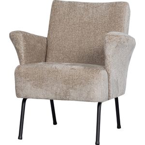 BePureHome Muse Fauteuil - Geweven stof - Naturel - 77x73x70