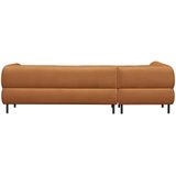 WOOOD Lloyd Hoekbank - Polyester - Cinnamon - 77x267x205/91 - Luxe en stijlvol design