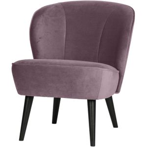 SARA FAUTEUIL FLUWEEL WARM LILA