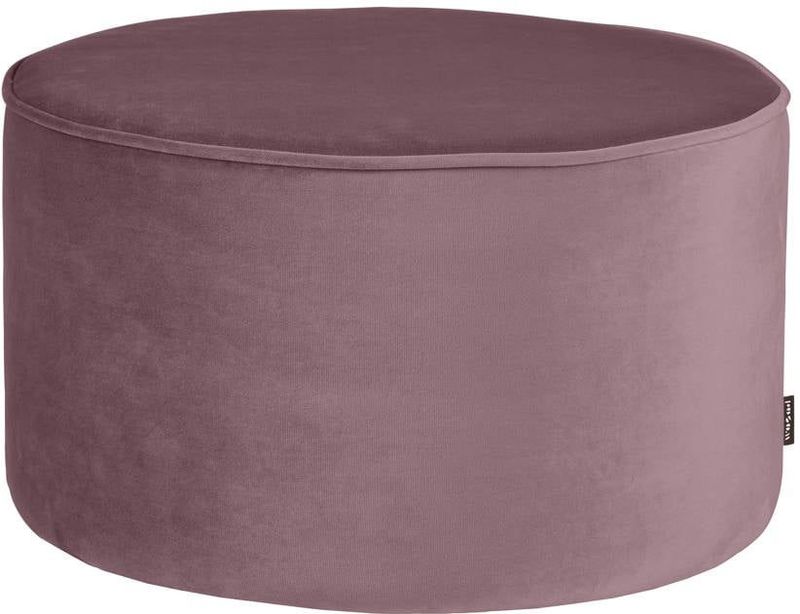 WOOOD Sara Poef Laag - Velvet - Warm Lila - 60x36x60