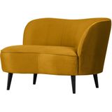 Sara Lounge Fauteuil Rechts Fluweel Oker