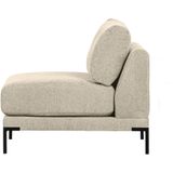 vtwonen Loveseat Element Couple - Polyester - Zand - Flexibele zithoek - Hoge, stijlvolle poot - Geweven melange stof - 89x100x100