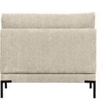 vtwonen Loveseat Element Couple - Polyester - Zand - Flexibele zithoek - Hoge, stijlvolle poot - Geweven melange stof - 89x100x100