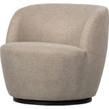 WOOOD Serra Draaifauteuil - Polyester - Zand - 75x70x69