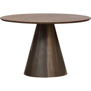 WOOOD Maggie Eetkamertafel - Metaal/Mango Hout - Zwartx120x120