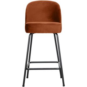 BePureHome Vogue Barkruk H 89 cm - Polyester - Rust