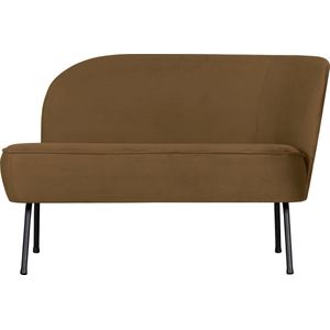 BePureHome Lounge Fauteuil Rechts Vogue - Velvet - Geel - 68x110x65