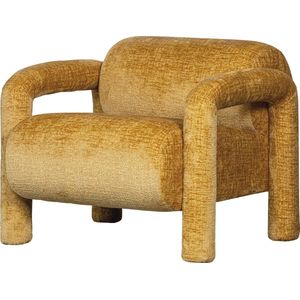 Lenny Fauteuil In Grove Textuur Goud/geel