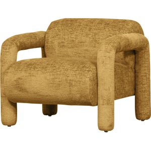 Lenny Fauteuil In Grove Textuur Goud/geel