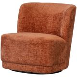 WOOOD Draaifauteuil Atty - Polyester - Terra - 75x74x65