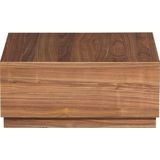 WOOOD Pim Bijzettafels - Hout - Walnoot - 30x70x70/35x55x55/40x40x40