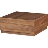 WOOOD Pim Bijzettafels - Hout - Walnoot - 30x70x70/35x55x55/40x40x40