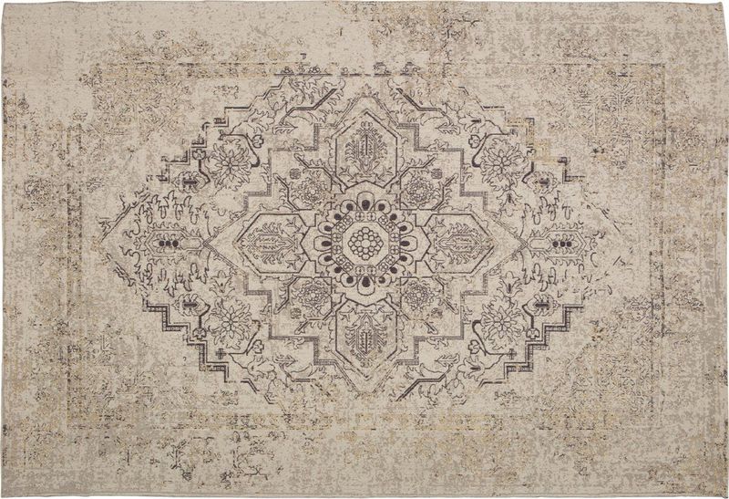 WOOOD Eric Vloerkleed - Multiekleur - Polyester/Katoen