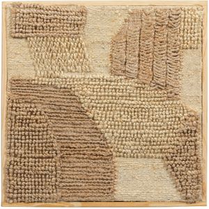 BePureHome Speck Wanddeco - Jute Katoen - Multikleur - 60x60 cm