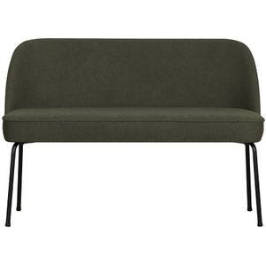 BePureHome Vogue Eetbank - Stijlvolle, comfortabele eettafelbank - Geweven stof - Warm Groen - 83x120x59 cm