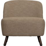 WOOOD Fauteuil Roan - Polyester - Bruin/Beige - 72x71x79