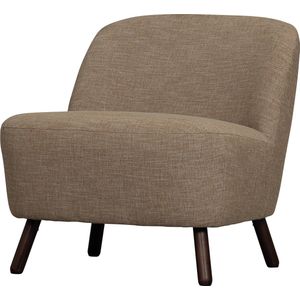 WOOOD Fauteuil Roan - Polyester - Bruin/Beige - 72x71x79