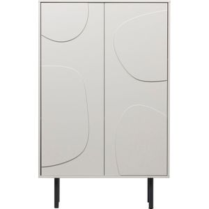 WOOOD Cadiz Opbergkast - Grenen - Mist - 135x85x40