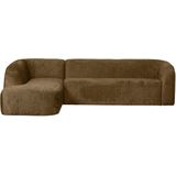 BePureHome Hoekbank Links Sloping - Velvet - Brass - 77x274x225|87