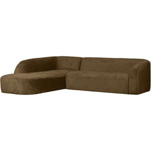 BePureHome Sloping Hoekbank Links - Velvet - Brass