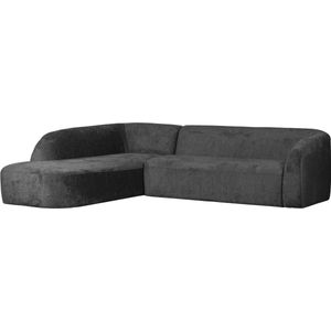 BePureHome Hoekbank Links Sloping - Velvet - Mountain - 77x274x225/87