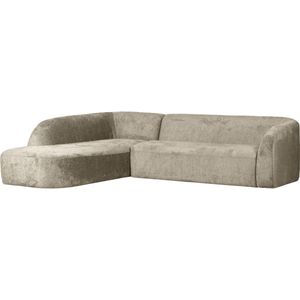 BePureHome Sloping Hoekbank Links - Velvet - Wheatfield