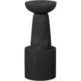 WOOOD Bink Barkruk - Paulownia Hout - Zwartx32x32