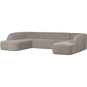 BePureHome Sloping U-Bank - Chenille - Off White Melange