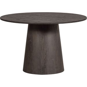 WOOOD - Maan - Eettafel - Donkerbruin - MDF - Ronde Vorm
