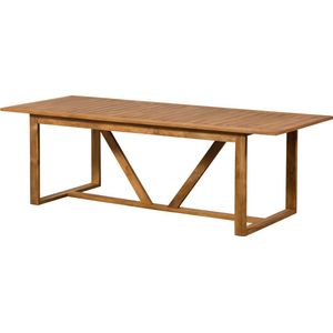 Exotan Beaver Tuintafel - Teak - Naturel - 75x240x90