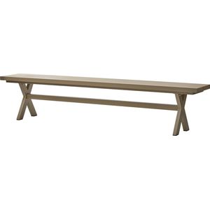 Exotan Delta Picknickbank Tuin - Aluminium - Groen/Zand - 45x220x35